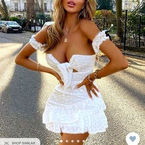 Off shoulder summer dress